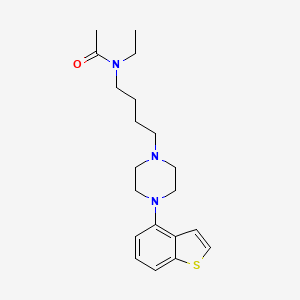 N-[4-[4-(1-benzothiophen-4-yl)piperazin-1-yl]butyl]-N-ethylacetamide