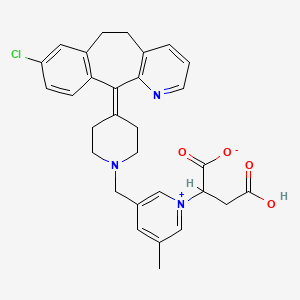 molecular formula C30H30ClN3O4 B13868021 Rupatadine Fumarate-Impurity A 