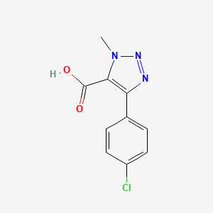 molecular formula C10H8ClN3O2 B13868033 5-(4-Chlorophenyl)-3-methyltriazole-4-carboxylic acid 