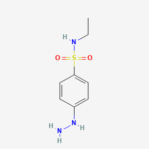 molecular formula C8H13N3O2S B13868066 N-ethyl-4-hydrazinylbenzenesulfonamide 