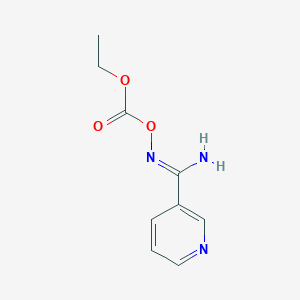 B1386807 N'-[(Ethoxycarbonyl)oxy]pyridine-3-carboximidamide CAS No. 1173512-98-5