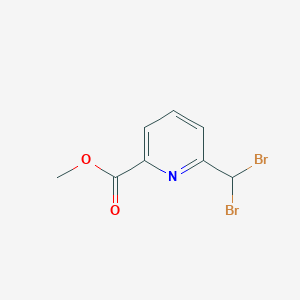 B13868086 Methyl 6-(dibromomethyl)picolinate CAS No. 160939-16-2