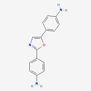 Benzenamine, 4,4'-(2,5-oxazolediyl)bis-