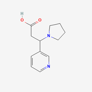 B1386810 3-Pyridin-3-yl-3-pyrrolidin-1-ylpropanoic acid CAS No. 1171065-67-0