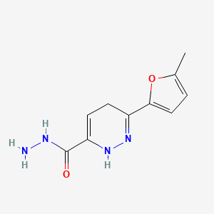 molecular formula C10H12N4O2 B13868144 3-(5-Methylfuran-2-yl)-1,4-dihydropyridazine-6-carbohydrazide 