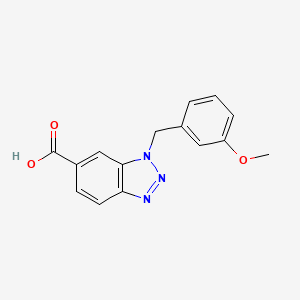 B1386815 1-(3-Methoxybenzyl)-1H-1,2,3-benzotriazole-6-carboxylic acid CAS No. 1171922-03-4