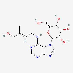 (2R,4S,5S)-2-(hydroxymethyl)-6-[6-[[(E)-4-hydroxy-3-methylbut-2-enyl]amino]purin-7-yl]oxane-3,4,5-triol