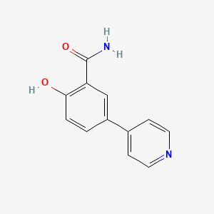 molecular formula C12H10N2O2 B13868168 2-Hydroxy-5-(pyridin-4-yl)benzamide 