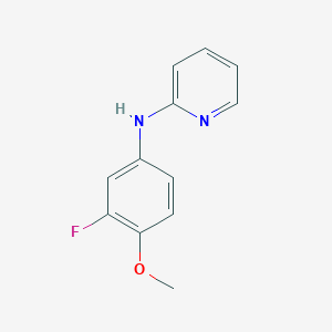 molecular formula C12H11FN2O B13868174 N-(3-fluoro-4-methoxyphenyl)pyridin-2-amine 