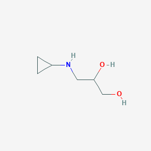 molecular formula C6H13NO2 B13868201 3-(Cyclopropylamino)propane-1,2-diol 