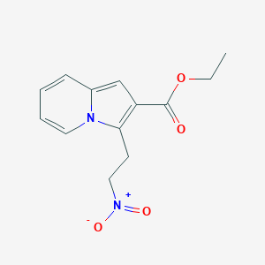 B1386821 Ethyl 3-(2-nitroethyl)indolizine-2-carboxylate CAS No. 1171758-36-3