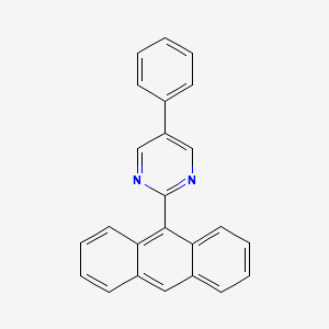 molecular formula C24H16N2 B13868217 2-Anthracen-9-yl-5-phenylpyrimidine 