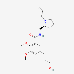 molecular formula C20H30N2O4 B13868235 Desfluoro Hydroxy Fallypride 