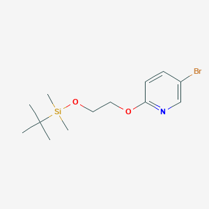 molecular formula C13H22BrNO2Si B13868253 2-(5-Bromopyridin-2-yl)oxyethoxy-tert-butyl-dimethylsilane 