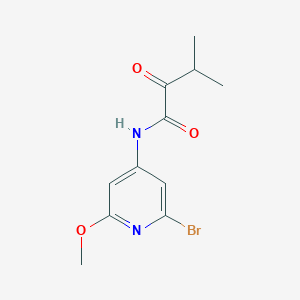 N-(2-Bromo-6-methoxy-pyridin-4-yl)-3-methyl-2-oxo-butyramide