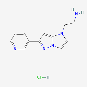 2-(6-(Pyridin-3-yl)-1h-imidazo[1,2-b]pyrazol-1-yl)ethan-1-amine Hydrochloride