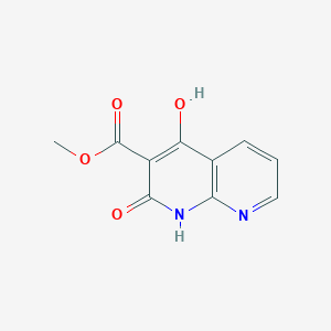 molecular formula C10H8N2O4 B13868356 methyl 4-hydroxy-2-oxo-1H-1,8-naphthyridine-3-carboxylate 