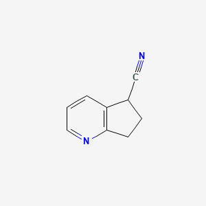 6,7-dihydro-5H-cyclopenta[b]pyridine-5-carbonitrile