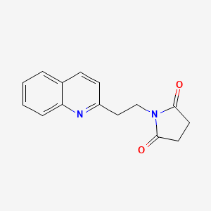 N-[2-[2-Quinolyl]ethyl]succinimide