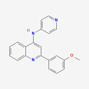 2-(3-methoxyphenyl)-N-pyridin-4-ylquinolin-4-amine