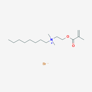 molecular formula C16H32BrNO2 B13868397 Dimethyl-[2-(2-methylprop-2-enoyloxy)ethyl]-octylazanium;bromide 