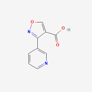 molecular formula C9H6N2O3 B13868404 3-Pyridin-3-yl-1,2-oxazole-4-carboxylic acid 