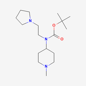 molecular formula C17H33N3O2 B13868411 (1-Methylpiperidin-4-yl)(2-pyrrolidin-1-yl-ethyl)carbamic acid tert-butyl ester 