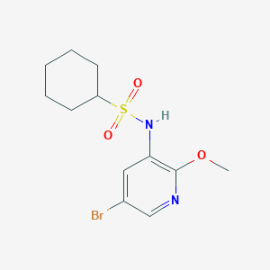 N-(5-bromo-2-methoxypyridin-3-yl)cyclohexanesulfonamide