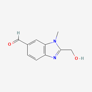 2-(Hydroxymethyl)-3-methylbenzimidazole-5-carbaldehyde