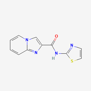 molecular formula C11H8N4OS B13868484 N-(1,3-thiazol-2-yl)imidazo[1,2-a]pyridine-2-carboxamide CAS No. 796099-87-1