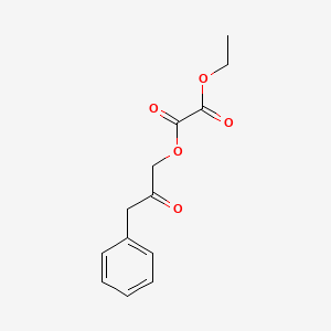 molecular formula C13H14O5 B13868488 1-O-ethyl 2-O-(2-oxo-3-phenylpropyl) oxalate 