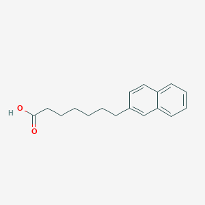 molecular formula C17H20O2 B13868498 7-Naphthalen-2-ylheptanoic acid 