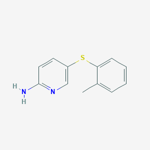 5-(2-Methylphenyl)sulfanylpyridin-2-amine