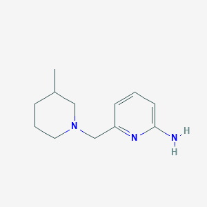 molecular formula C12H19N3 B13868524 6-[(3-Methylpiperidin-1-yl)methyl]pyridin-2-amine 