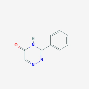 molecular formula C9H7N3O B13868530 3-Phenyl-1,2,4-triazinone CAS No. 54673-30-2