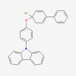 9-[4-(1-Bromo-4-phenylcyclohexa-2,4-dien-1-yl)oxyphenyl]carbazole