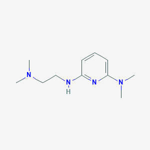 2-N-[2-(dimethylamino)ethyl]-6-N,6-N-dimethylpyridine-2,6-diamine