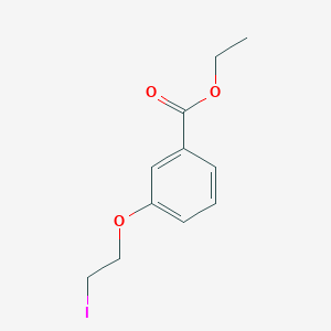 molecular formula C11H13IO3 B13868539 Ethyl 3-(2-iodoethoxy)benzoate 