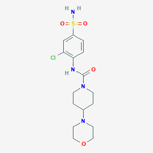 N-(2-chloro-4-sulfamoylphenyl)-4-morpholin-4-ylpiperidine-1-carboxamide