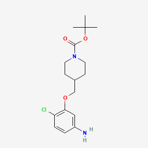 Tert-butyl 4-((5-amino-2-chlorophenoxy)methyl)piperidine-1-carboxylate