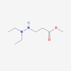 molecular formula C8H18N2O2 B13868577 Methyl 3-(2,2-diethylhydrazinyl)propanoate 