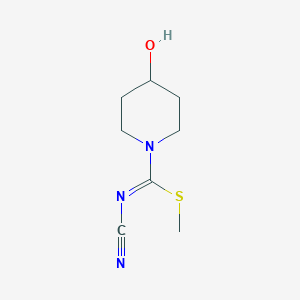 methyl N-cyano-4-hydroxypiperidine-1-carbimidothioate