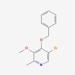 5-bromo-3-methoxy-2-methyl-4-(phenylmethoxy)Pyridine