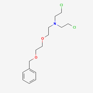 molecular formula C15H23Cl2NO2 B13868655 N,N-bis(2-chloroethyl)-2-(2-phenylmethoxyethoxy)ethanamine 