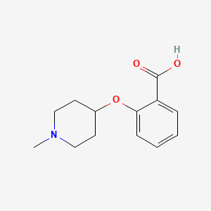 molecular formula C13H17NO3 B13868681 2-(1-Methyl-piperidin-4-yloxy)-benzoic acid 