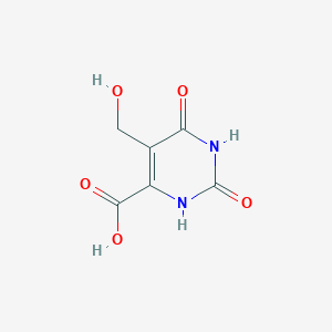 molecular formula C6H6N2O5 B13868686 5-(Hydroxymethyl)-2,6-dioxo-1,2,3,6-tetrahydropyrimidine-4-carboxylic acid CAS No. 91912-31-1