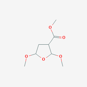 molecular formula C8H14O5 B13868708 Methyl 2,5-dimethoxyoxolane-3-carboxylate 