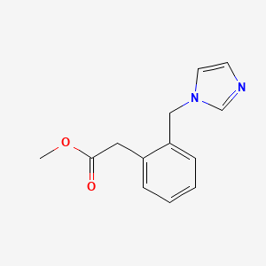 molecular formula C13H14N2O2 B13868712 Methyl 2-[2-(imidazol-1-ylmethyl)phenyl]acetate 