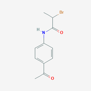 molecular formula C11H12BrNO2 B1386872 N-(4-乙酰基苯基)-2-溴丙酰胺 CAS No. 1171221-51-4