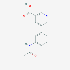 B1386877 5-[3-(Propionylamino)phenyl]nicotinic acid CAS No. 1172763-88-0